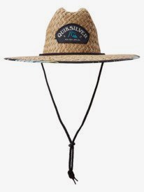 Outsider Straw Lifeguard Hat - Black Palm Leaves