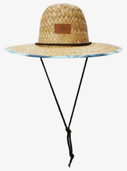 Outsider Straw Lifeguard Hat - Blue Tie Dye