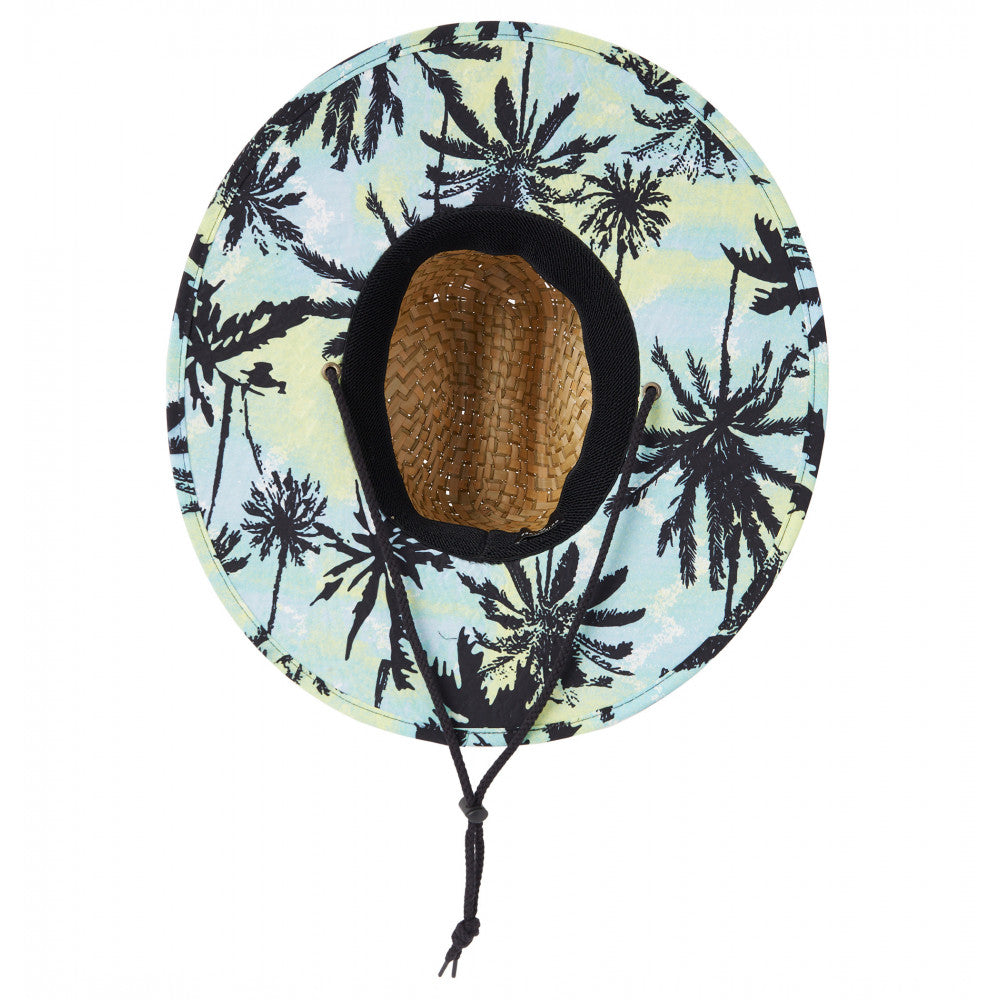 Outsider Straw Lifeguard Hat - Blue Palms