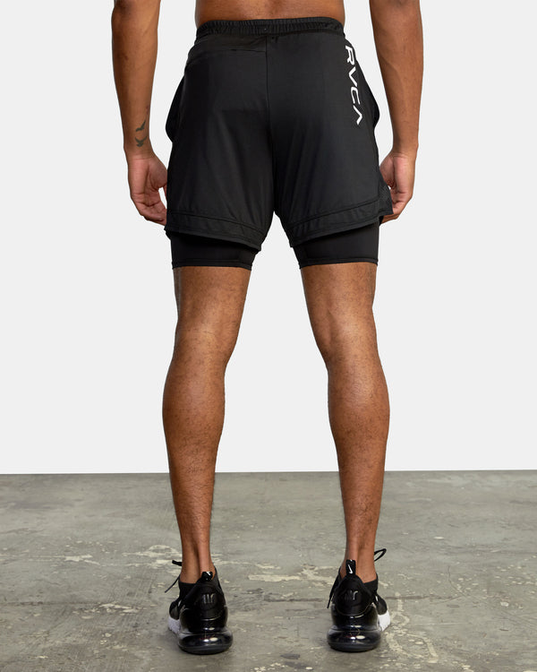 SPORT Vent Running Shorts Black