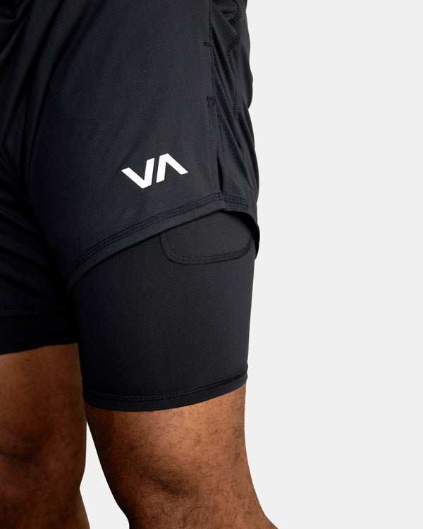 SPORT Vent Running Shorts Black