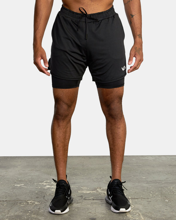 SPORT Vent Running Shorts Black